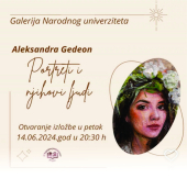 Galerija Narodnog univerziteta: otvaranje izložbe Aleksandre Gedeon